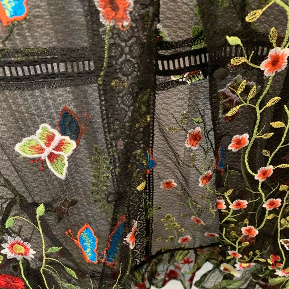 ASOS premium embroidered mesh blouse - Picture 12 of 16